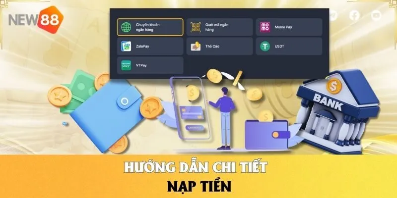 Hướng dẫn chi tiết nạp tiền