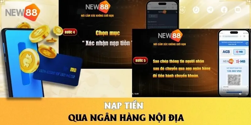 Nạp tiền qua ngân hàng nội địa