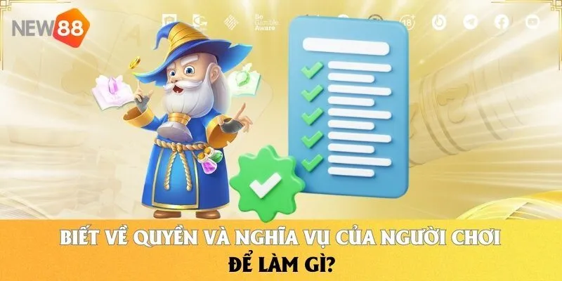 Quy Định Về Quyền Và Nghĩa Vụ Của Người Chơi NEW88 1 Biết về quyền và nghĩa vụ của người chơi để làm gì?